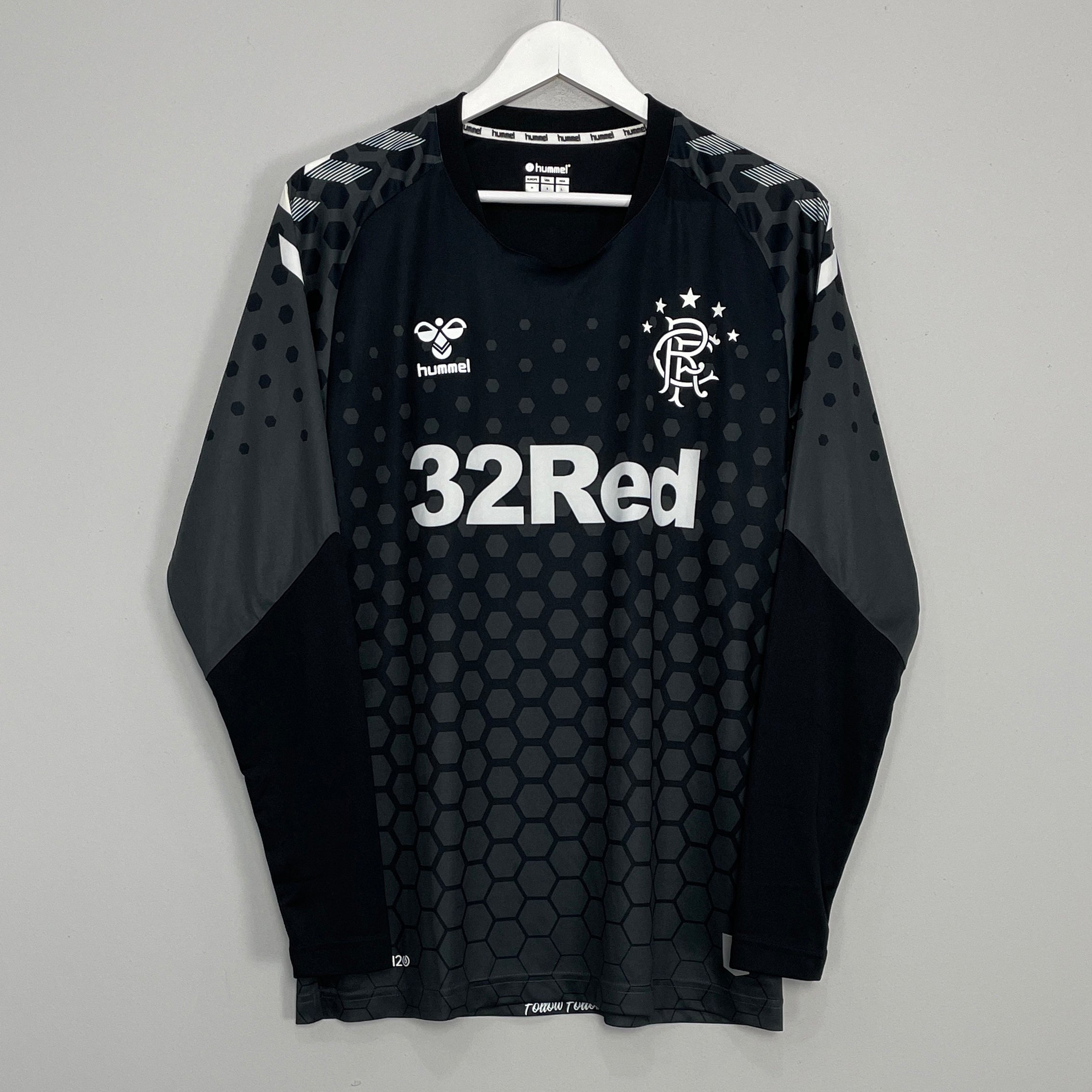 Shop 2019/20 RANGERS AWAY GK SHIRT (M) HUMMEL, classic football shirts, vintage football shirts & retro soccer jerseys at Cult Kits