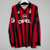 Shop 1994/95 AC MILAN LOCATELLI #16 *MATCH ISSUE* L/S HOME SHIRT (XL) LOTTO, classic football shirts, vintage football shirts & retro soccer jerseys at Cult Kits
