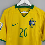 Shop 2008/10 BRAZIL CIRO #20 *SIGNED* HOME SHIRT (M) NIKE, classic football shirts, vintage football shirts & retro soccer jerseys at Cult Kits