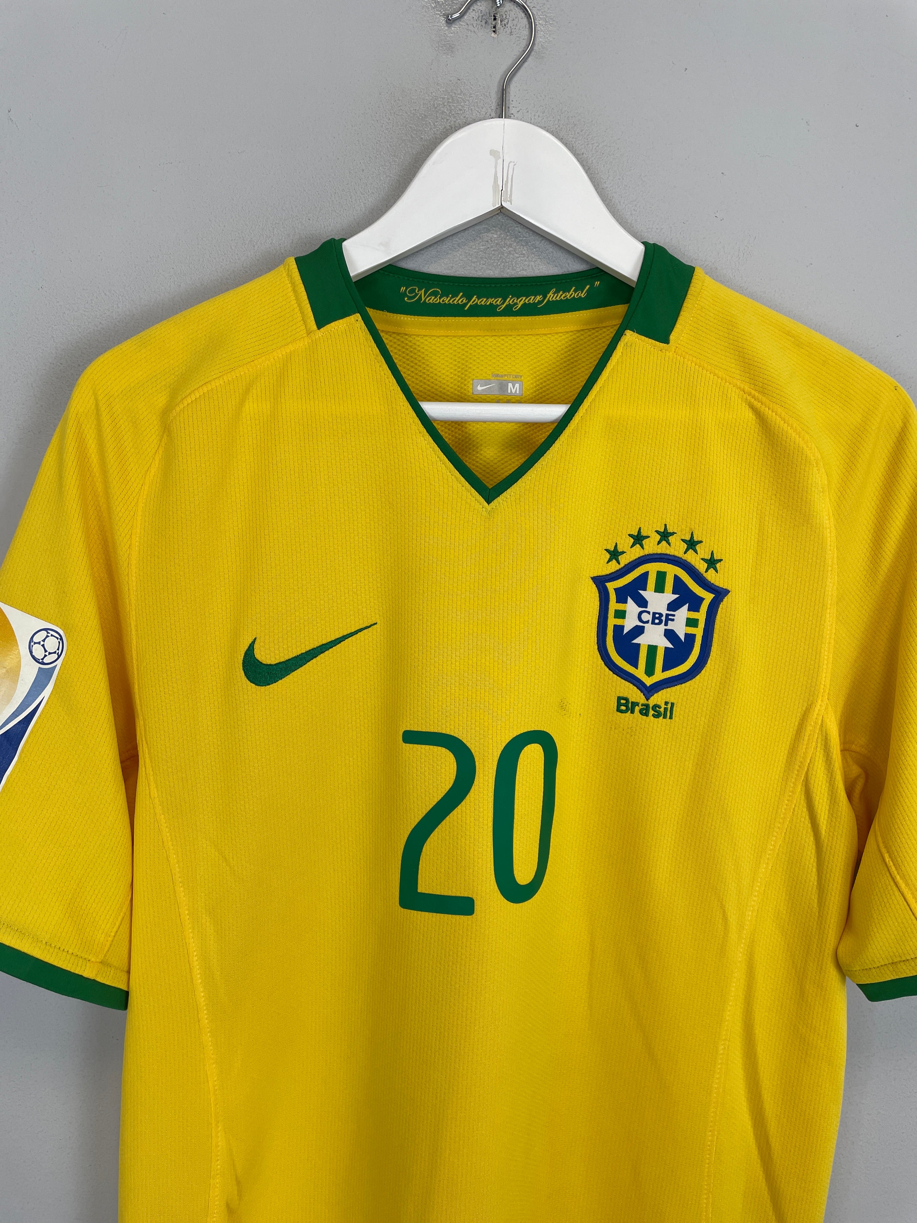 Shop 2008/10 BRAZIL CIRO #20 *SIGNED* HOME SHIRT (M) NIKE, classic football shirts, vintage football shirts & retro soccer jerseys at Cult Kits