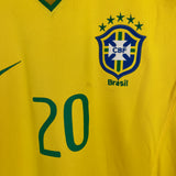 Shop 2008/10 BRAZIL CIRO #20 *SIGNED* HOME SHIRT (M) NIKE, classic football shirts, vintage football shirts & retro soccer jerseys at Cult Kits