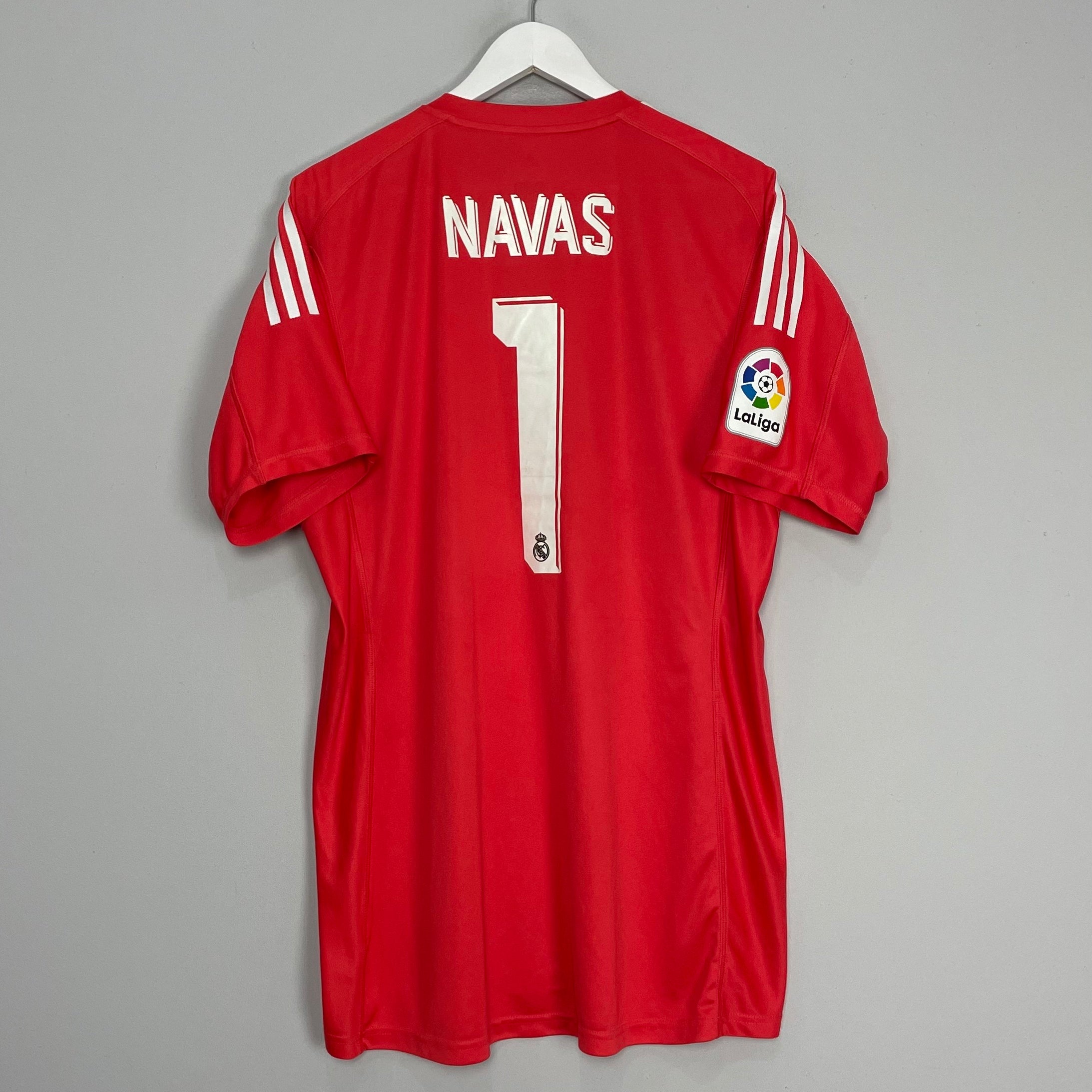 Shop 2017/18 REAL MADRID NAVAS #1 GK SHIRT (XL) ADIDAS, classic football shirts, vintage football shirts & retro soccer jerseys at Cult Kits