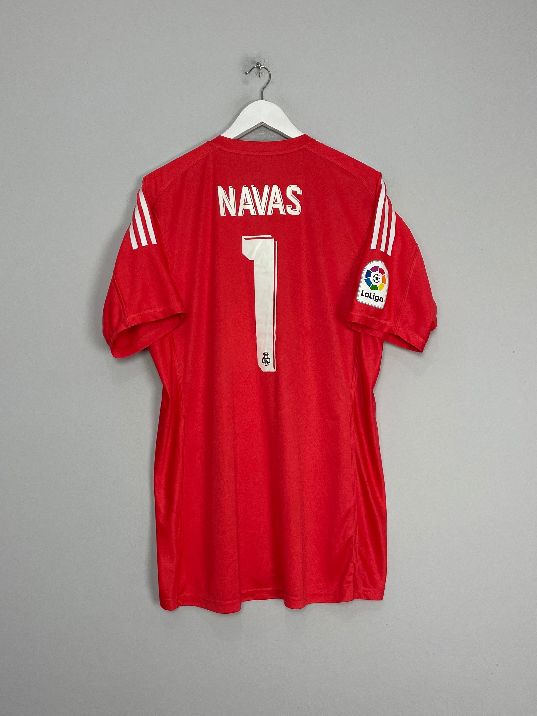Shop 2017/18 REAL MADRID NAVAS #1 GK SHIRT (XL) ADIDAS, classic football shirts, vintage football shirts & retro soccer jerseys at Cult Kits