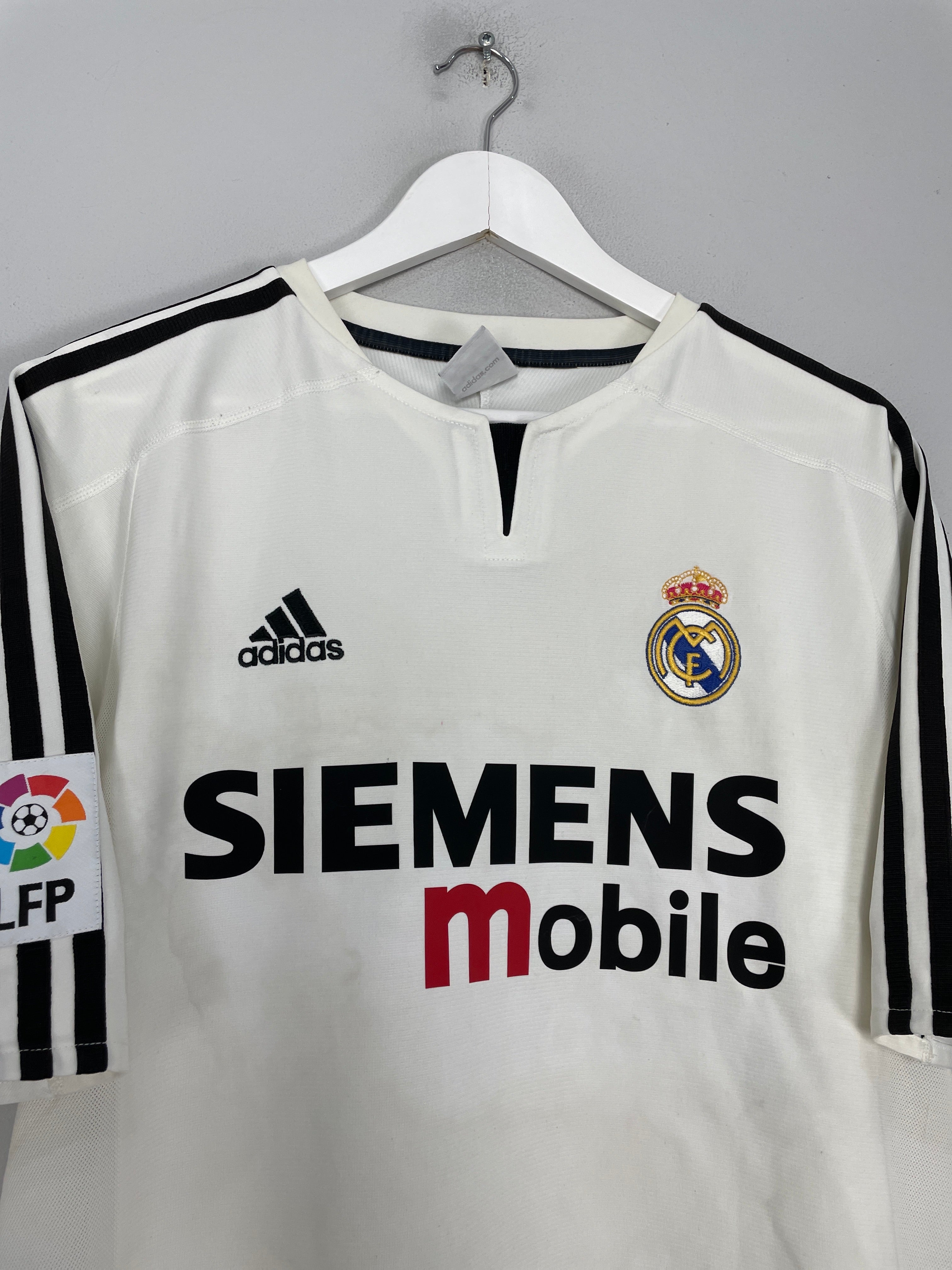 Shop 2003/04 REAL MADRID RONALDO #9 HOME SHIRT (L) ADIDAS, classic football shirts, vintage football shirts & retro soccer jerseys at Cult Kits