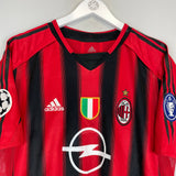 2004/05 AC MILAN SEEDORF #20 PLAYER ISSUE C/L HOME SHIRT (XL) ADIDAS