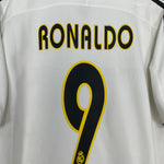 Shop 2003/04 REAL MADRID RONALDO #9 HOME SHIRT (L) ADIDAS, classic football shirts, vintage football shirts & retro soccer jerseys at Cult Kits