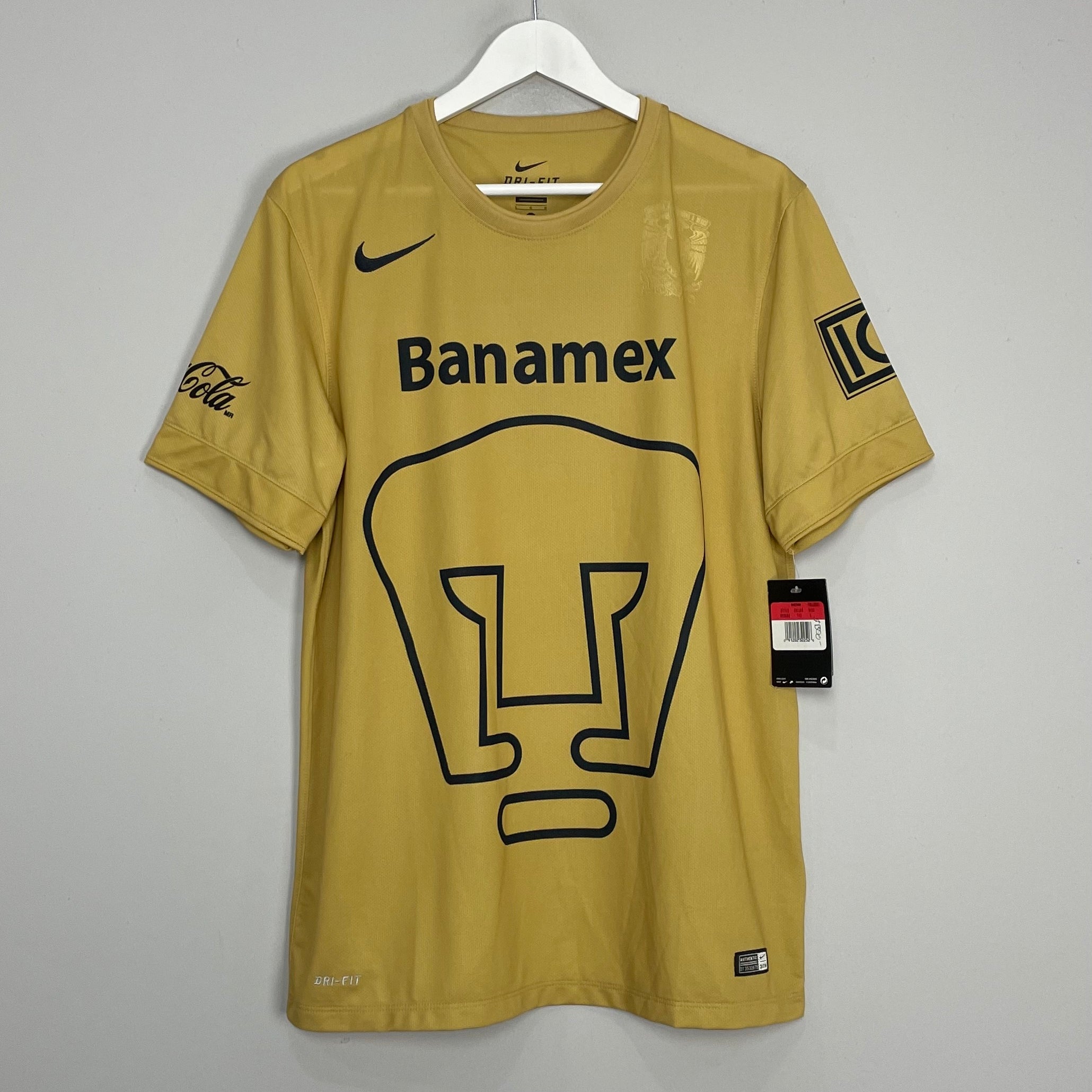 Shop 2014/15 UNAM PUMAS *BNWT* HOME SHIRT (L) NIKE, classic football shirts, vintage football shirts & retro soccer jerseys at Cult Kits