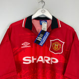 Shop 1994/95 MANCHESTER UNITED CANTONA #7 *BNWT* HOME SHIRT (XL) UMBRO, classic football shirts, vintage football shirts & retro soccer jerseys at Cult Kits