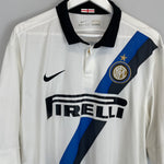 Shop 2011/12 INTER MILAN J.ZANETTI #4 AWAY SHIRT (XL) NIKE, classic football shirts, vintage football shirts & retro soccer jerseys at Cult Kits