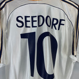 1998/99 REAL MADRID SEEDORF #10 HOME SHIRT (M) ADIDAS
