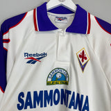 1996/97 FIORENTINA BATISTUTA #9 L/S AWAY SHIRT (M) REEBOK