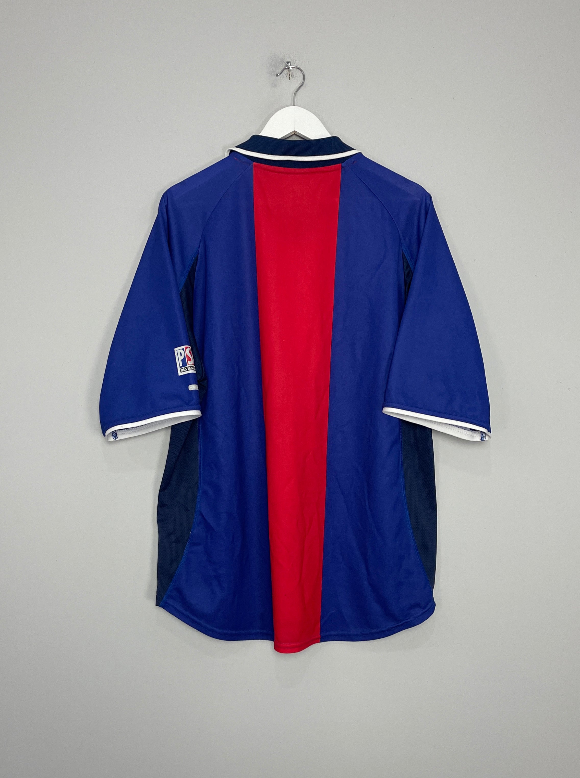Shop 2000/01 PSG HOME SHIRT (XL) NIKE, classic football shirts, vintage football shirts & retro soccer jerseys at Cult Kits