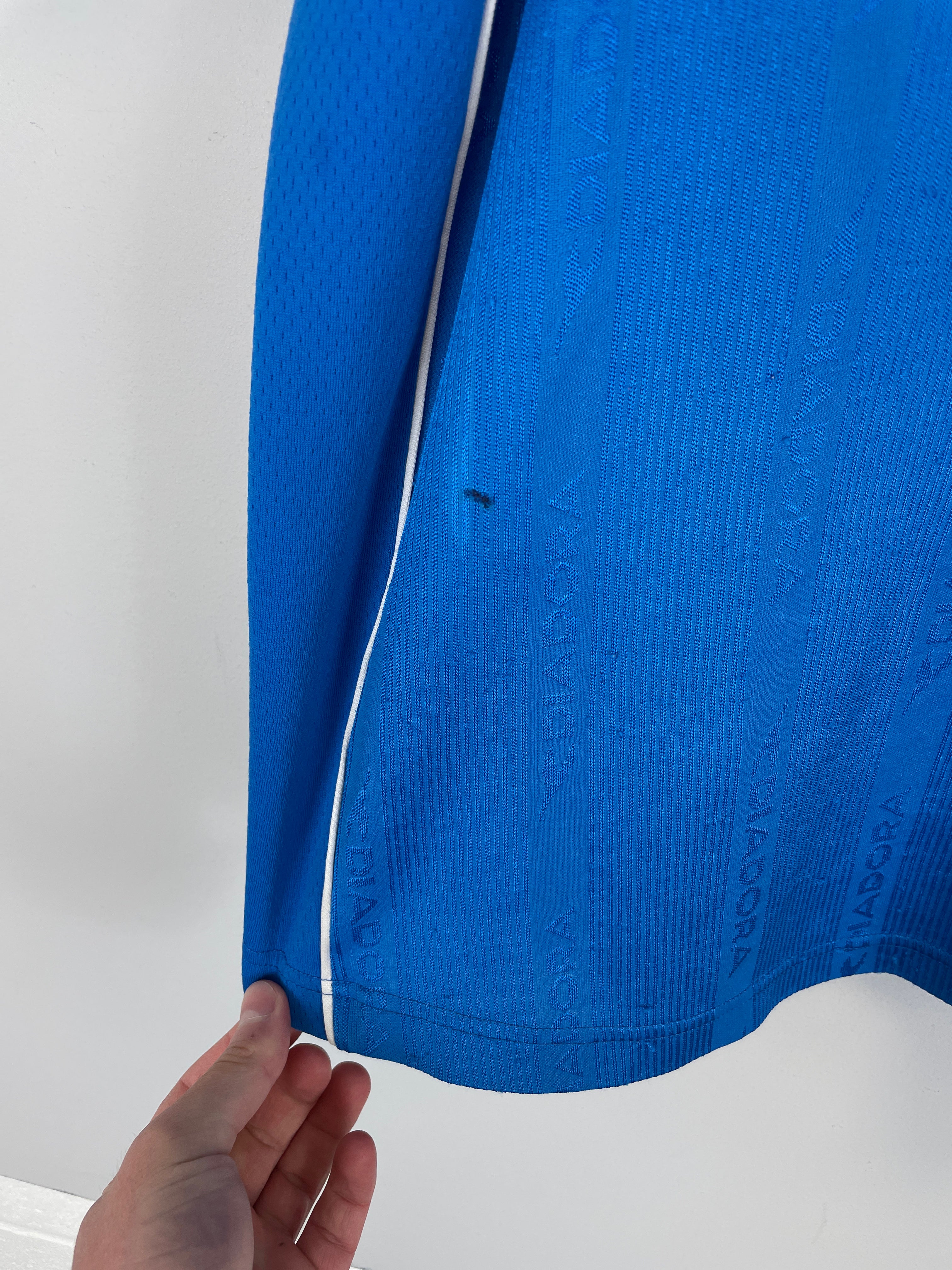 Shop 2000/01 NAPOLI EDMUNDO #27 HOME SHIRT (L) DIADORA, classic football shirts, vintage football shirts & retro soccer jerseys at Cult Kits