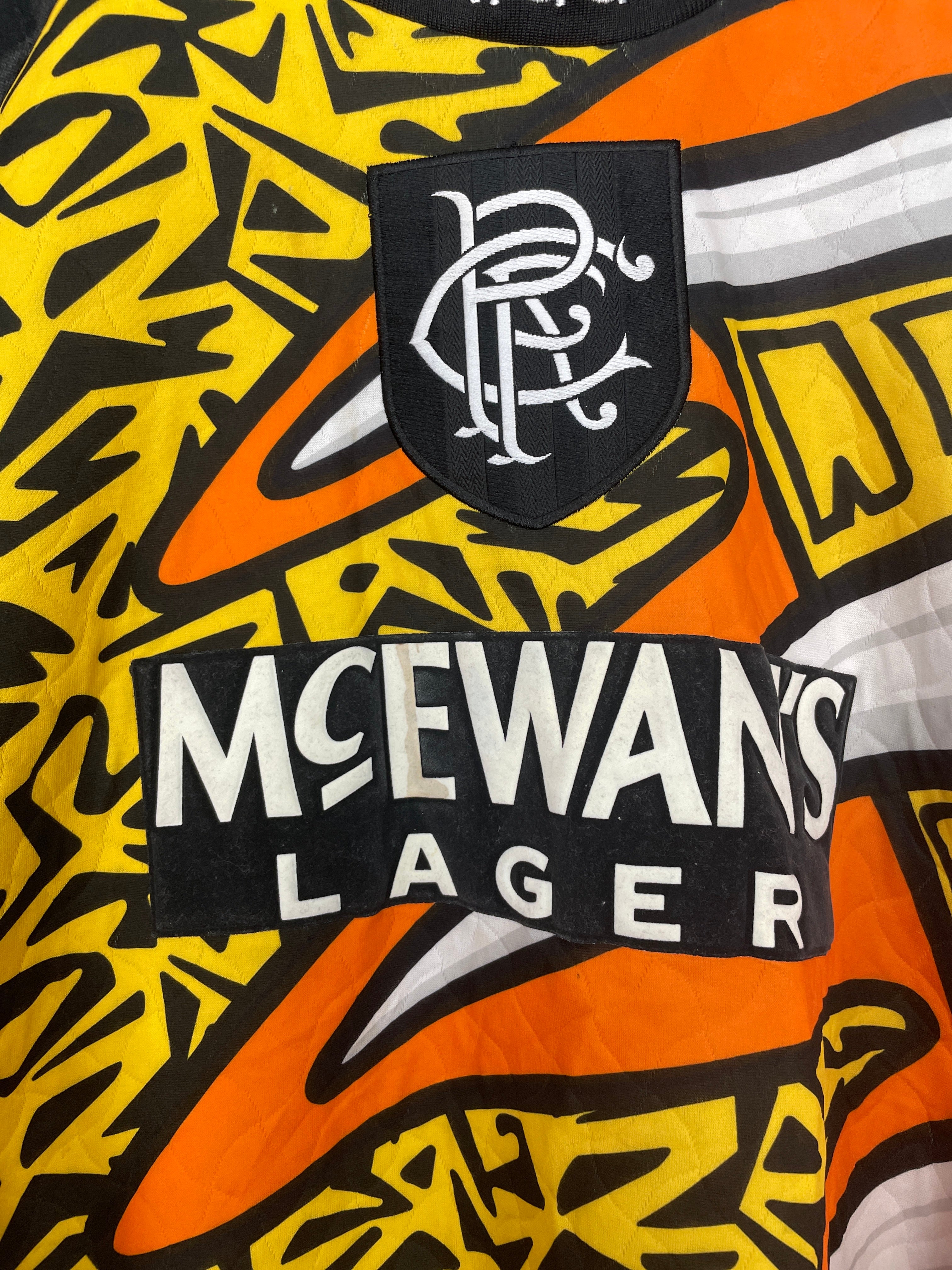 Shop 1995/96 RANGERS GK SHIRT (S) ADIDAS, classic football shirts, vintage football shirts & retro soccer jerseys at Cult Kits