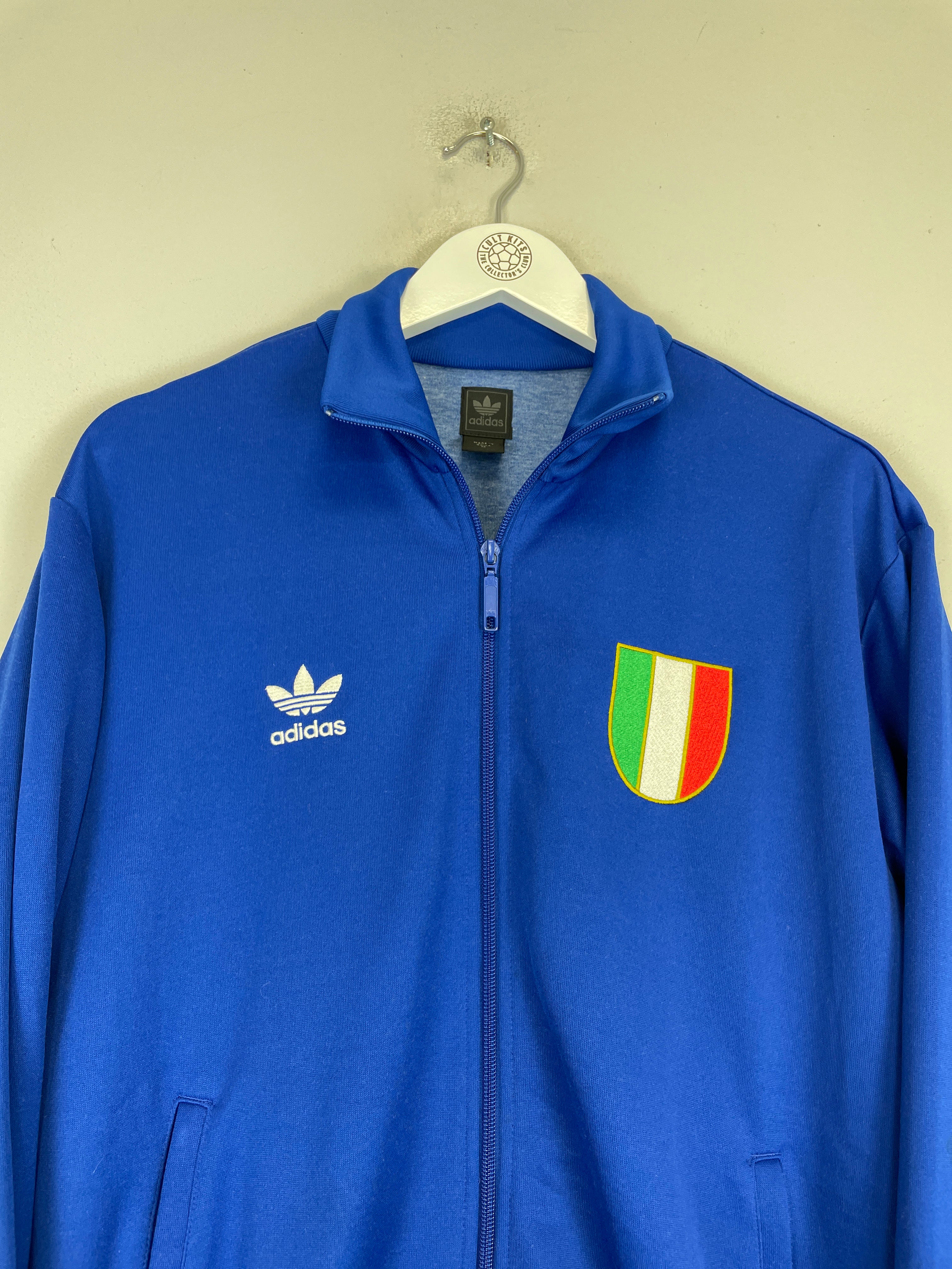 Shop 2006 ITALY ADIDAS ORIGINALS TRACK JACKET (M), classic football shirts, vintage football shirts & retro soccer jerseys at Cult Kits