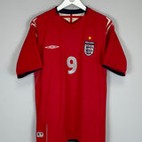 2004/06 ENGLAND ROONEY #9 AWAY SHIRT (M) UMBRO