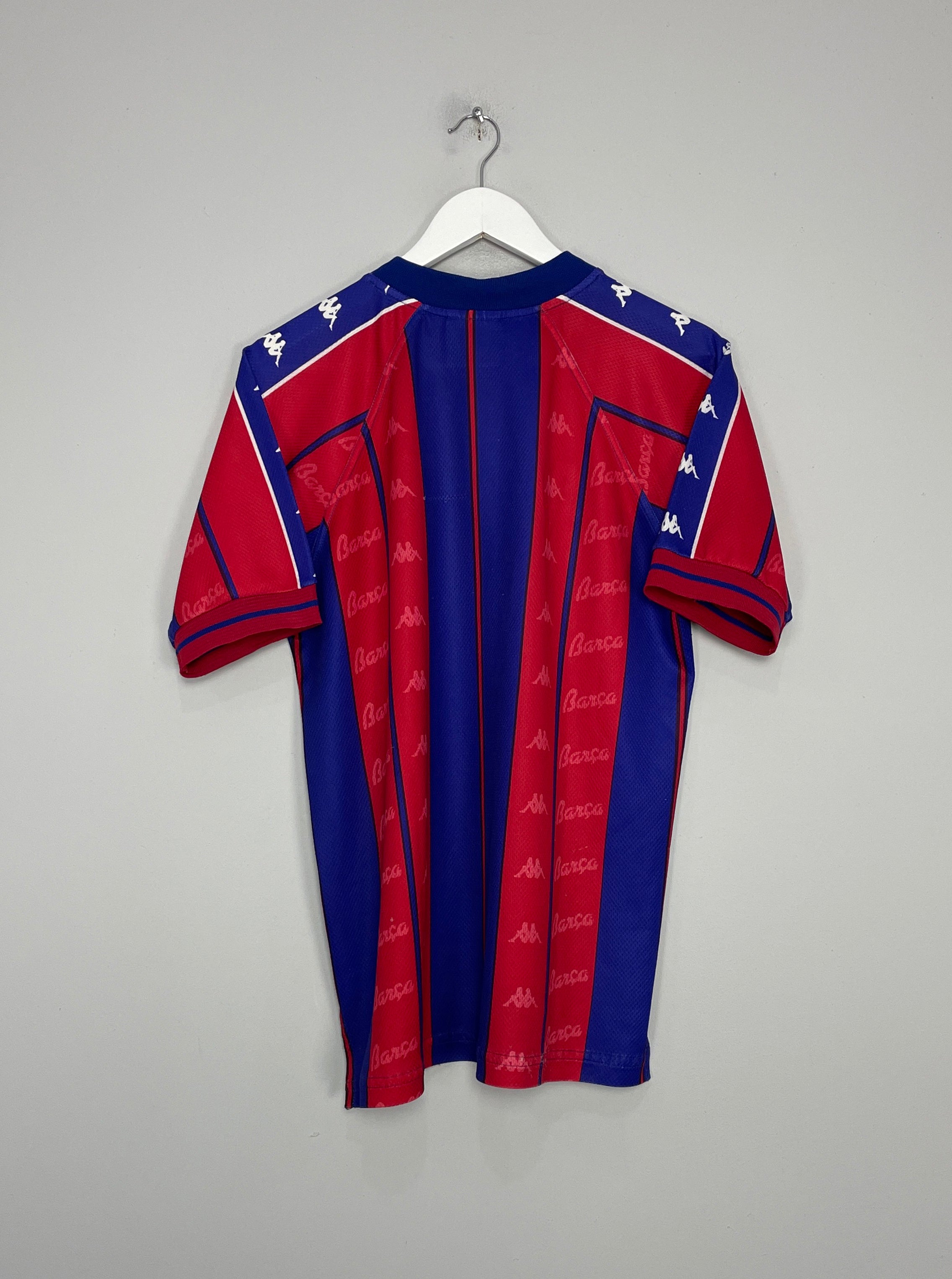 Shop 1997/98 BARCELONA HOME SHIRT (M) KAPPA, classic football shirts, vintage football shirts & retro soccer jerseys at Cult Kits