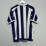 Shop 2002/03 REAL SOCIEDAD HOME SHIRT (L) ASTORE, classic football shirts, vintage football shirts & retro soccer jerseys at Cult Kits