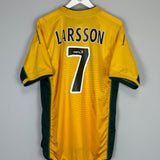 2002/03 CELTIC LARSSON #7 AWAY SHIRT (L) UMBRO
