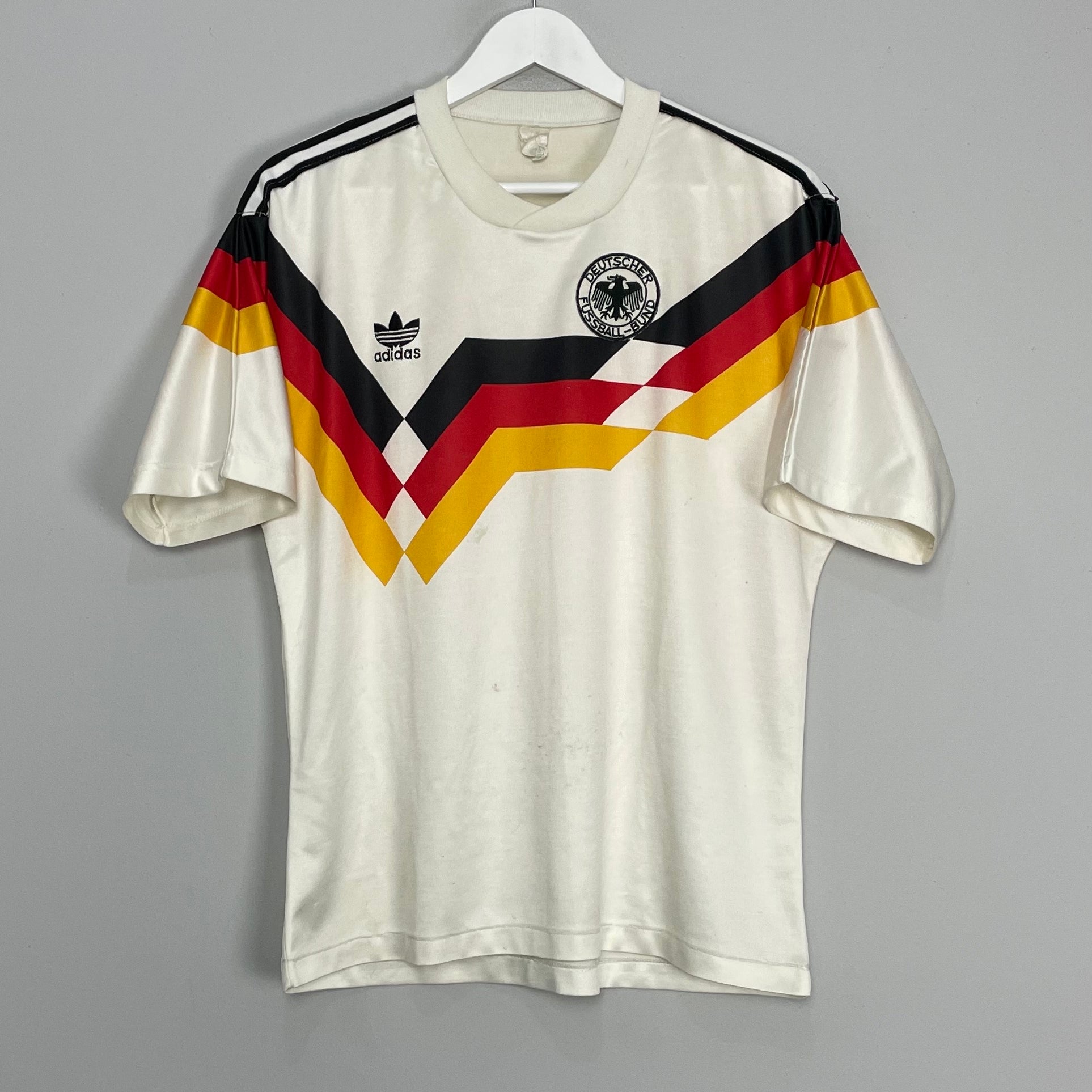 Shop 1988/90 GERMANY HOME SHIRT (M) ADIDAS, classic football shirts, vintage football shirts & retro soccer jerseys at Cult Kits