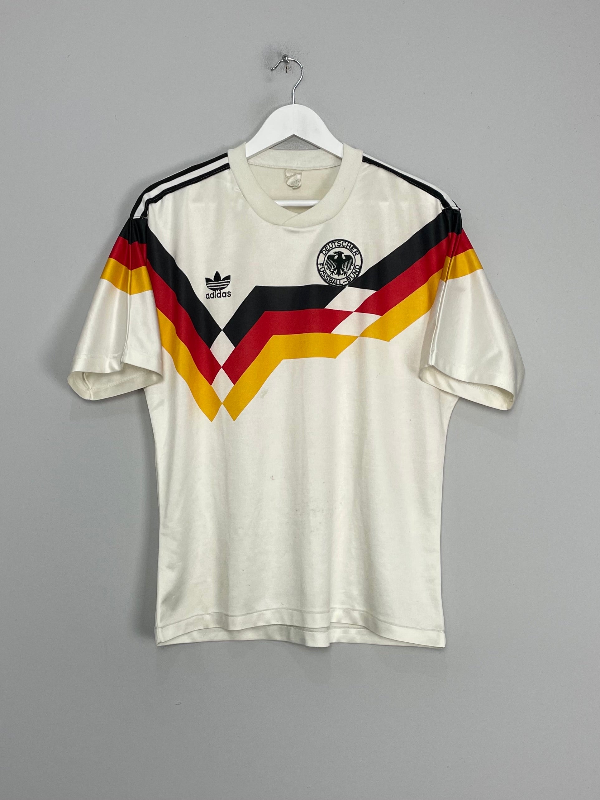 Shop 1988/90 GERMANY HOME SHIRT (M) ADIDAS, classic football shirts, vintage football shirts & retro soccer jerseys at Cult Kits