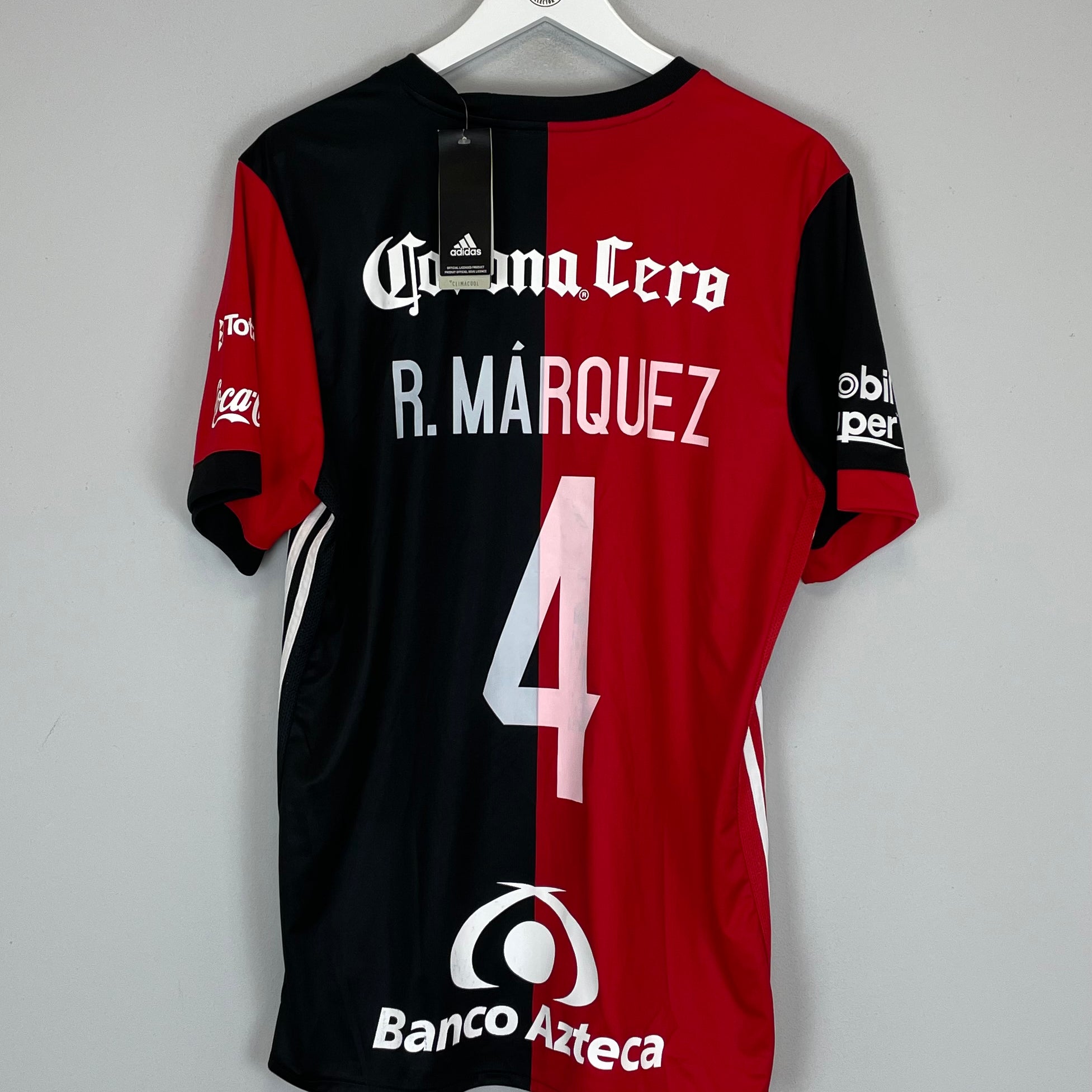 Shop 2017/18 ATLAS R.MARQUEZ #4 *BNWT* HOME SHIRT (L) ADIDAS, classic football shirts, vintage football shirts & retro soccer jerseys at Cult Kits