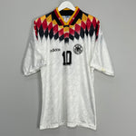 Shop 1994/96 GERMANY MATTHAUS #10 HOME SHIRT (L) ADIDAS, classic football shirts, vintage football shirts & retro soccer jerseys at Cult Kits