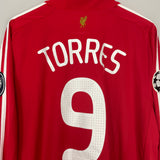 2008/10 LIVERPOOL TORRES #9 C/L L/S HOME SHIRT (XXL) ADIDAS
