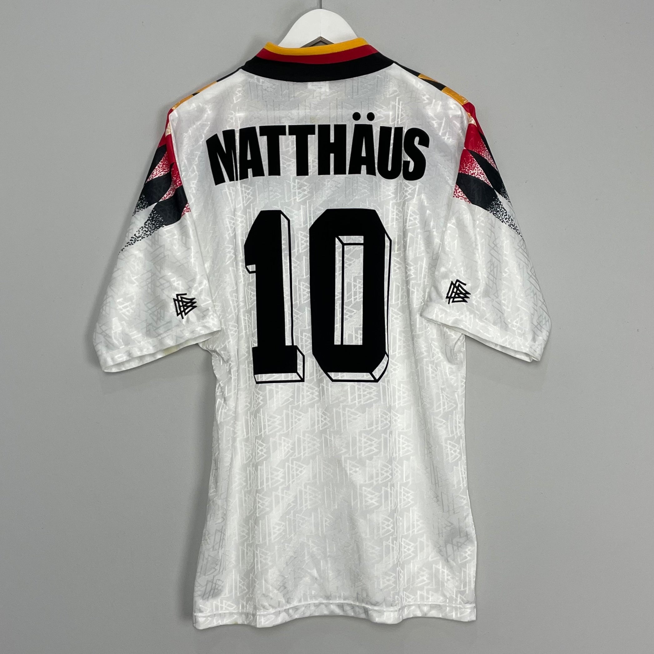 Shop 1994/96 GERMANY MATTHAUS #10 HOME SHIRT (L) ADIDAS, classic football shirts, vintage football shirts & retro soccer jerseys at Cult Kits