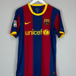 Shop 2010/11 BARCELONA MESSI #10 HOME SHIRT (M) NIKE, classic football shirts, vintage football shirts & retro soccer jerseys at Cult Kits