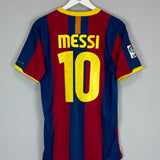 Shop 2010/11 BARCELONA MESSI #10 HOME SHIRT (M) NIKE, classic football shirts, vintage football shirts & retro soccer jerseys at Cult Kits