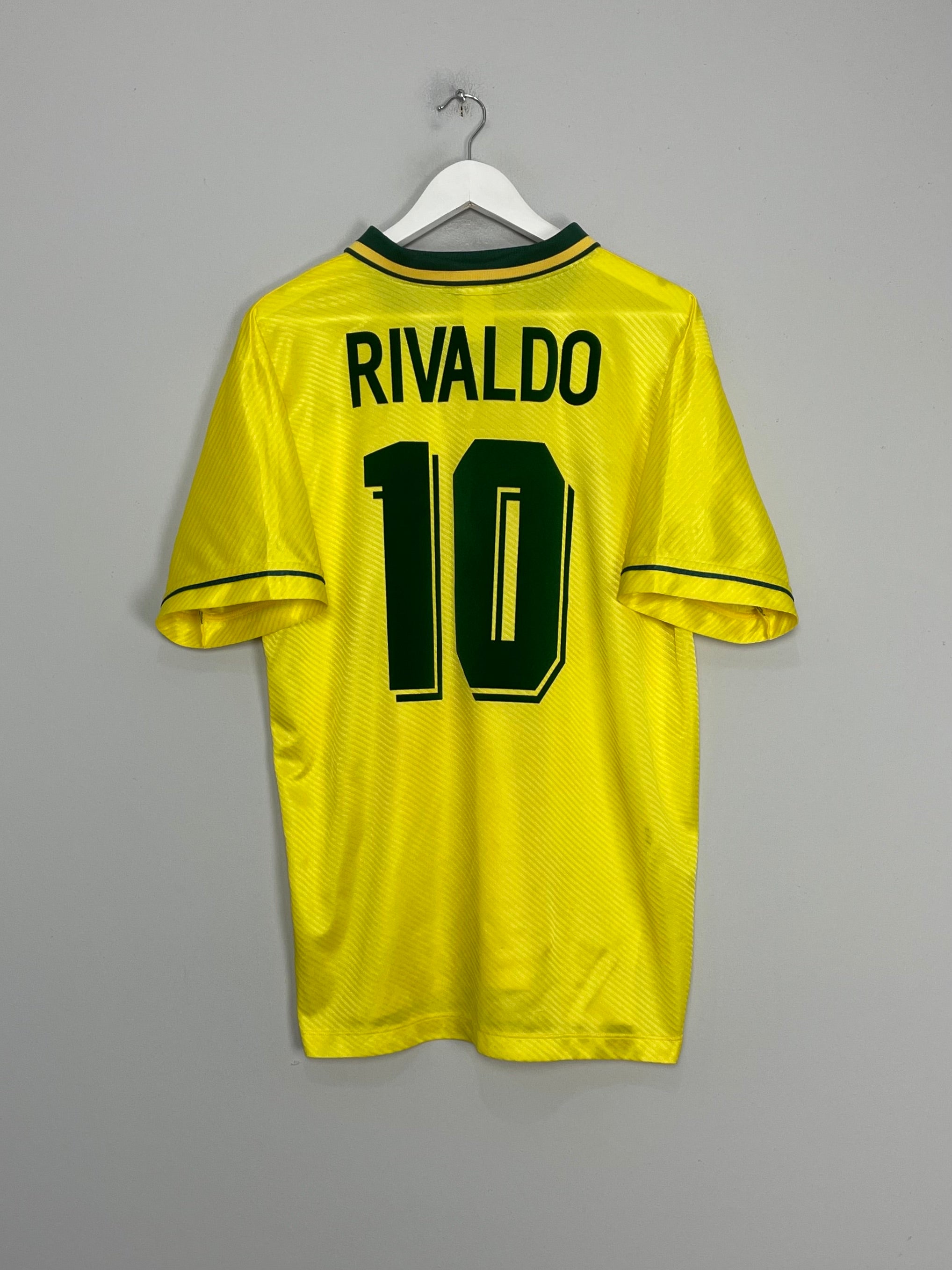 Shop 1994/96 BRAZIL RIVALDO #10 HOME SHIRT (L) UMBRO, classic football shirts, vintage football shirts & retro soccer jerseys at Cult Kits