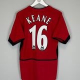 2002/04 MANCHESTER UNITED KEANE #16 HOME SHIRT (M) NIKE