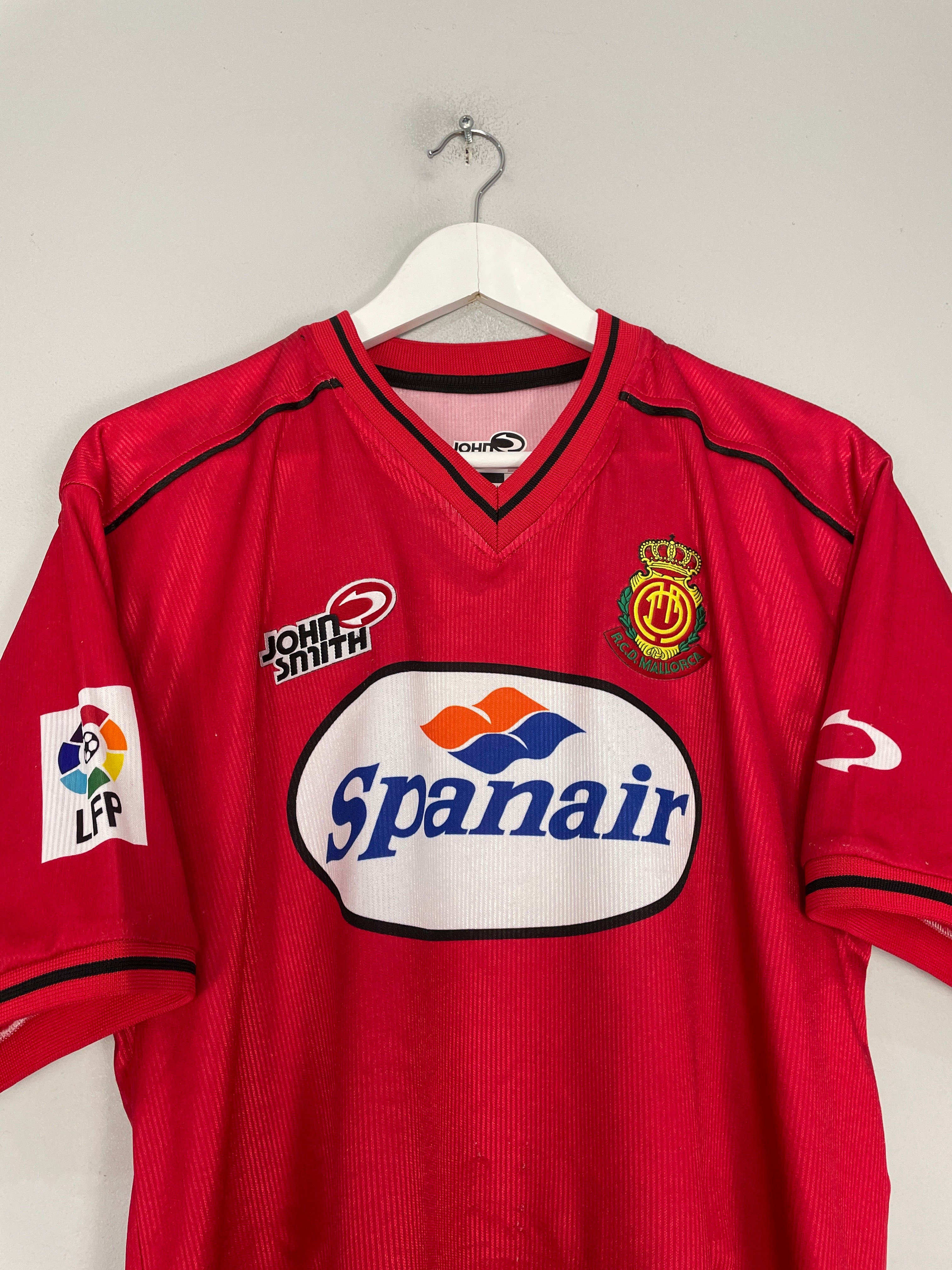 Shop 2000/01 REAL MALLORCA ETO'O #9 HOME SHIRT (L) JOHN SMITH, classic football shirts, vintage football shirts & retro soccer jerseys at Cult Kits