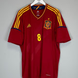 Shop 2011/12 SPAIN XAVI #8 HOME SHIRT (XXL) ADIDAS, classic football shirts, vintage football shirts & retro soccer jerseys at Cult Kits
