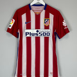 2015/16 ATLETICO MADRID JESUS GAMEZ #18 *PLAYER ISSUE* HOME SHIRT (M) NIKE