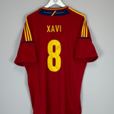 Shop 2011/12 SPAIN XAVI #8 HOME SHIRT (XXL) ADIDAS, classic football shirts, vintage football shirts & retro soccer jerseys at Cult Kits