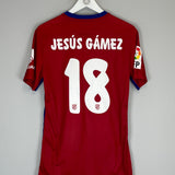 2015/16 ATLETICO MADRID JESUS GAMEZ #18 *PLAYER ISSUE* HOME SHIRT (M) NIKE