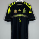 Shop 2013/15 SPAIN A.INIESTA #6 AWAY SHIRT (XL) ADIDAS, classic football shirts, vintage football shirts & retro soccer jerseys at Cult Kits