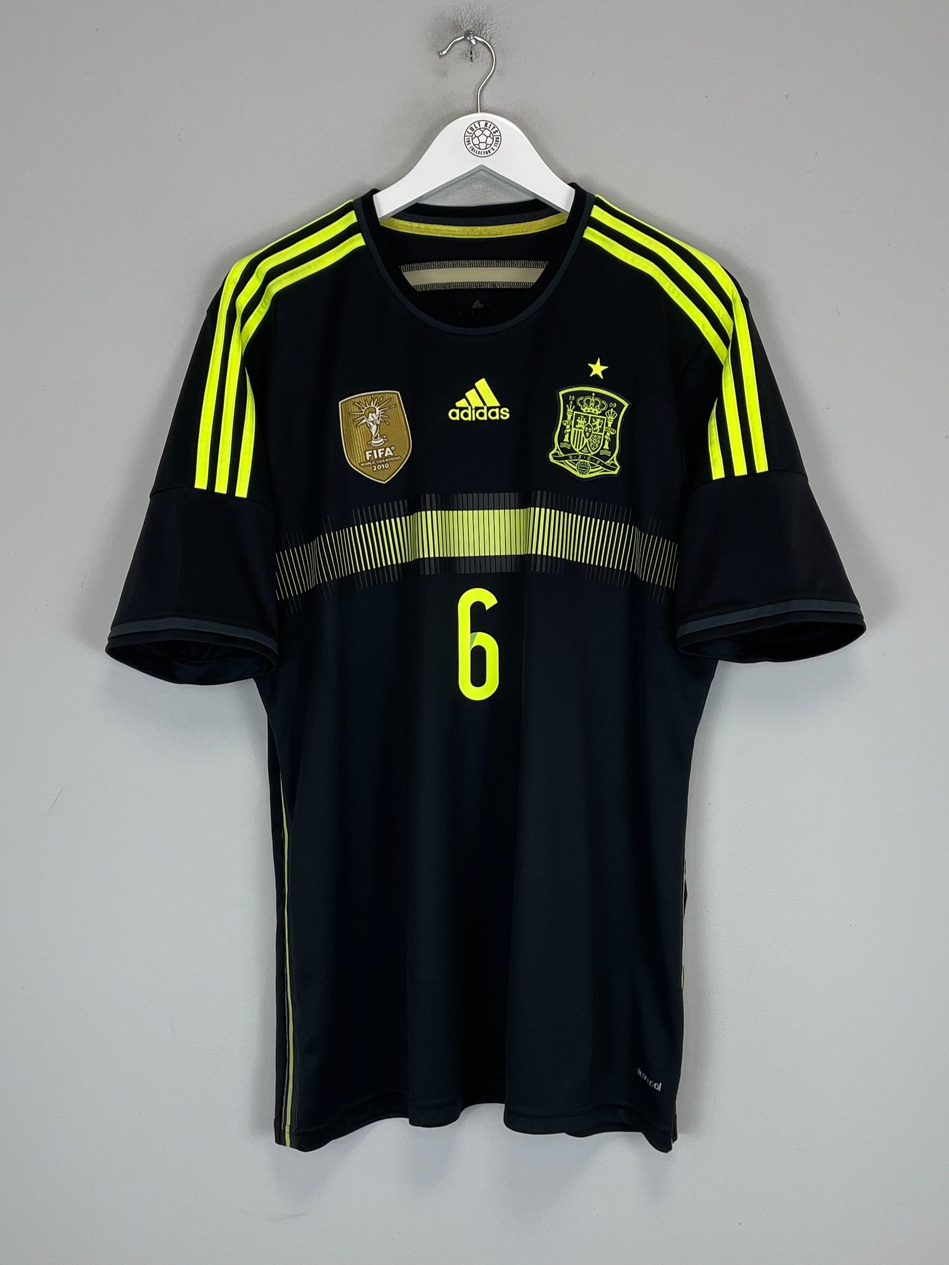 Shop 2013/15 SPAIN A.INIESTA #6 AWAY SHIRT (XL) ADIDAS, classic football shirts, vintage football shirts & retro soccer jerseys at Cult Kits