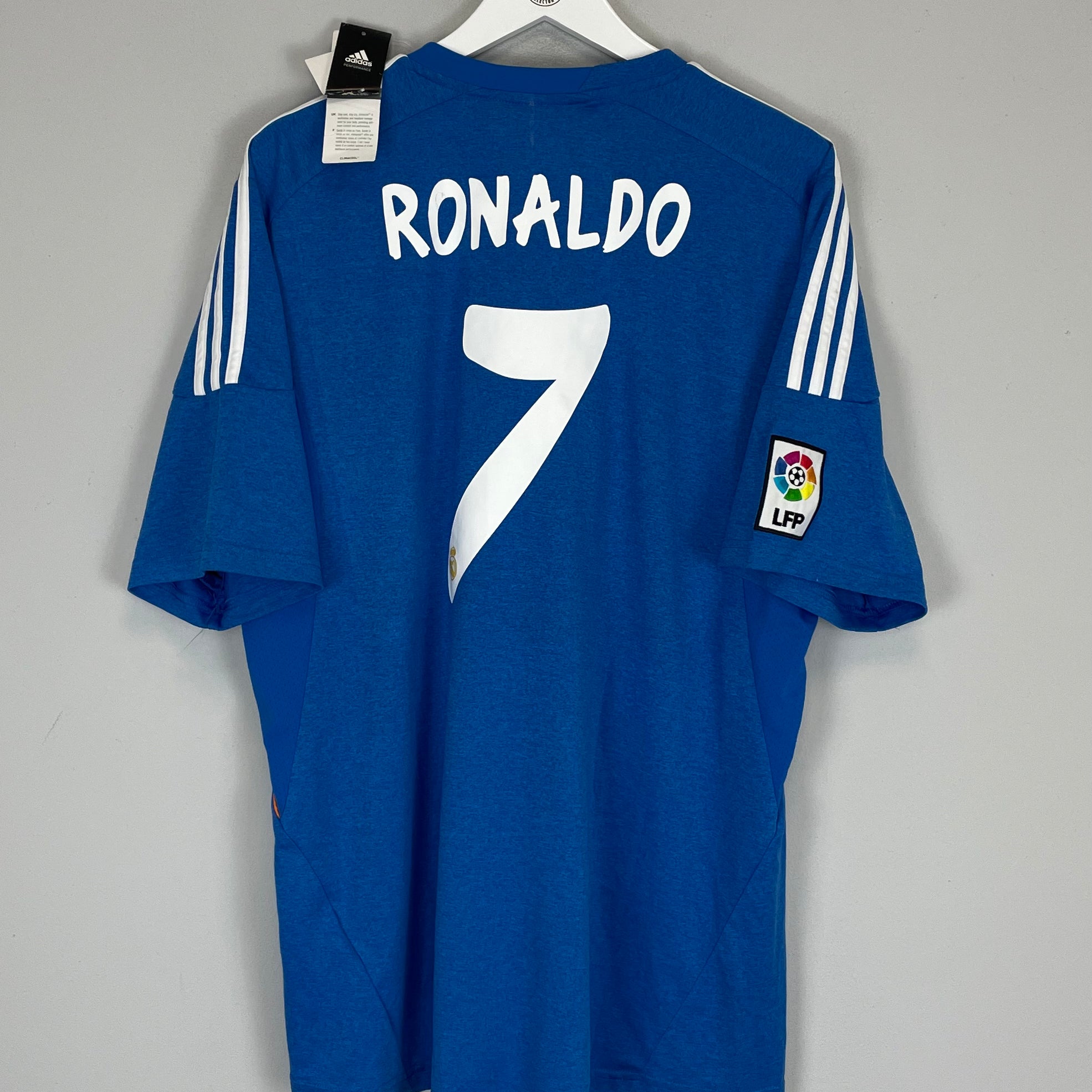 Shop 2013/14 REAL MADRID RONALDO #7 *BNWT* AWAY SHIRT (XL) ADIDAS, classic football shirts, vintage football shirts & retro soccer jerseys at Cult Kits