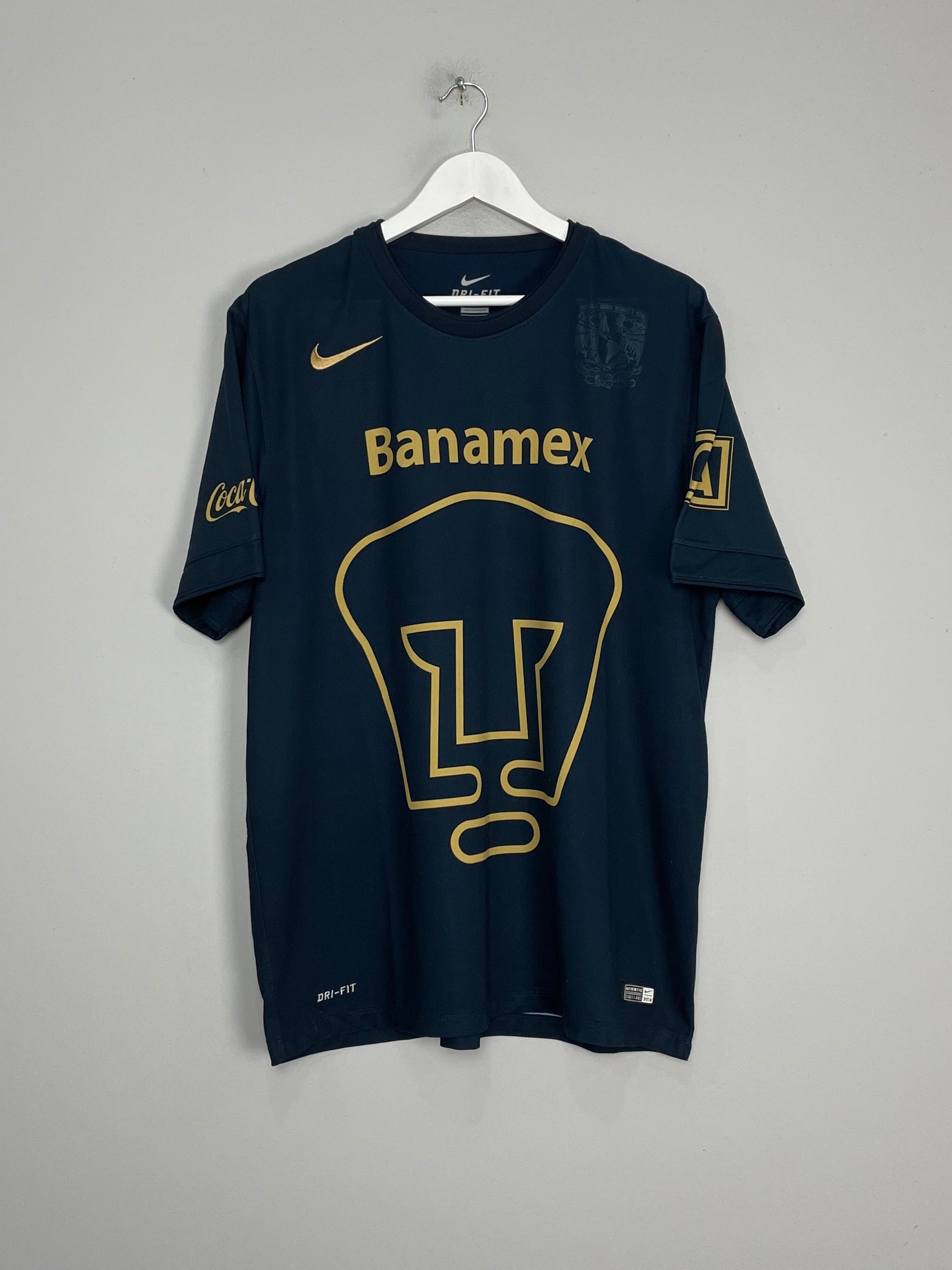 Shop 2014/15 UNAM PUMAS AWAY SHIRT (XL) NIKE, classic football shirts, vintage football shirts & retro soccer jerseys at Cult Kits