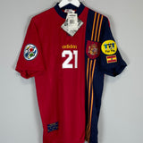 1996/98 SPAIN LUIS ENRIQUE #21 *BNWT* HOME SHIRT (L) ADIDAS