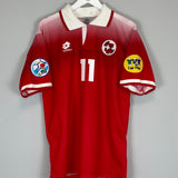 Shop 1996/98 SWITZERLAND CHAPUISAT #11 HOME SHIRT (L) LOTTO, classic football shirts, vintage football shirts & retro soccer jerseys at Cult Kits
