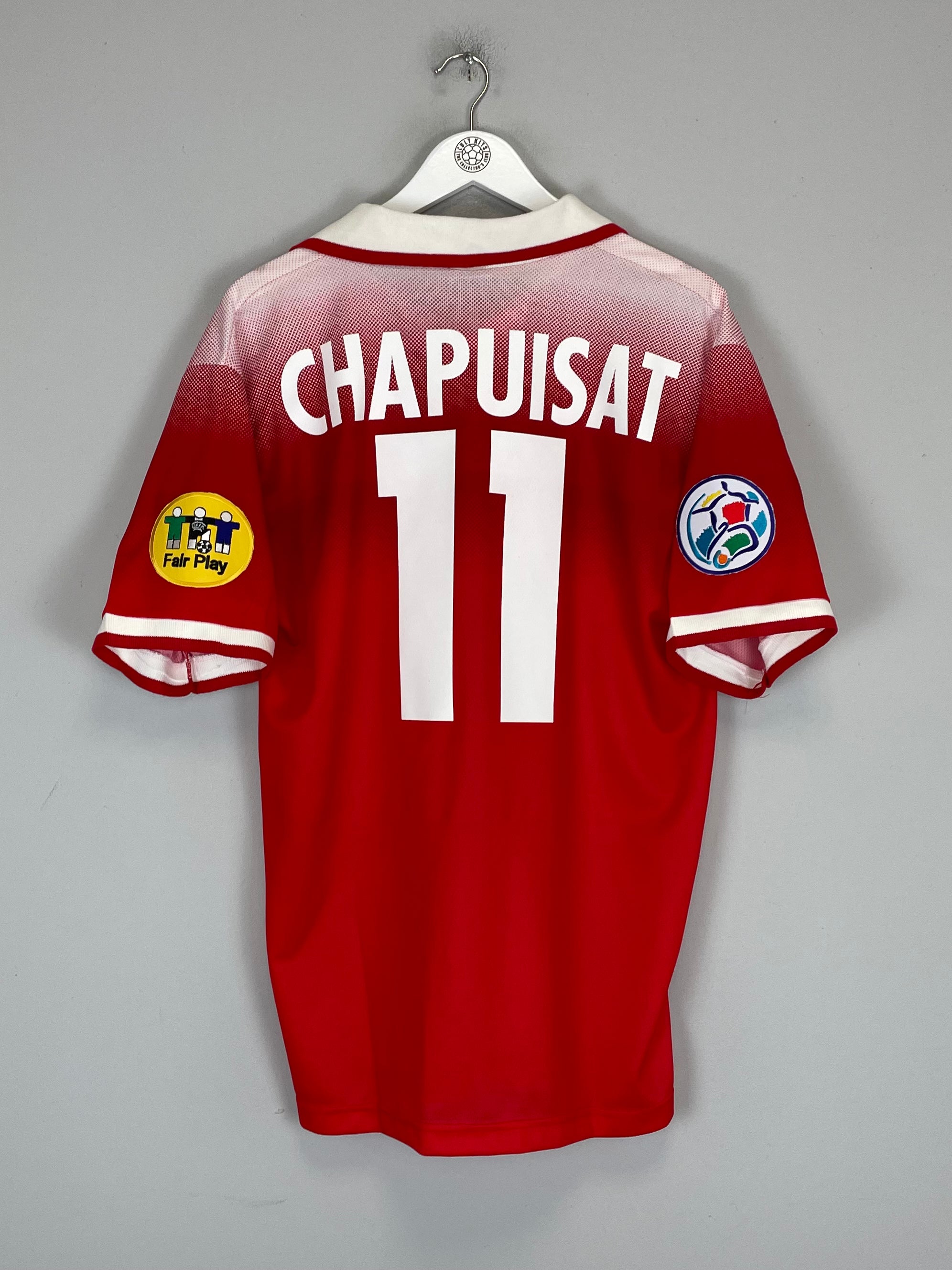 Shop 1996/98 SWITZERLAND CHAPUISAT #11 HOME SHIRT (L) LOTTO, classic football shirts, vintage football shirts & retro soccer jerseys at Cult Kits