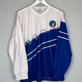 1990 ITALY L/S TRAINING SHIRT (M) DIADORA