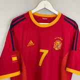Shop 2002/04 SPAIN RAUL #7 HOME SHIRT (L) ADIDAS, classic football shirts, vintage football shirts & retro soccer jerseys at Cult Kits