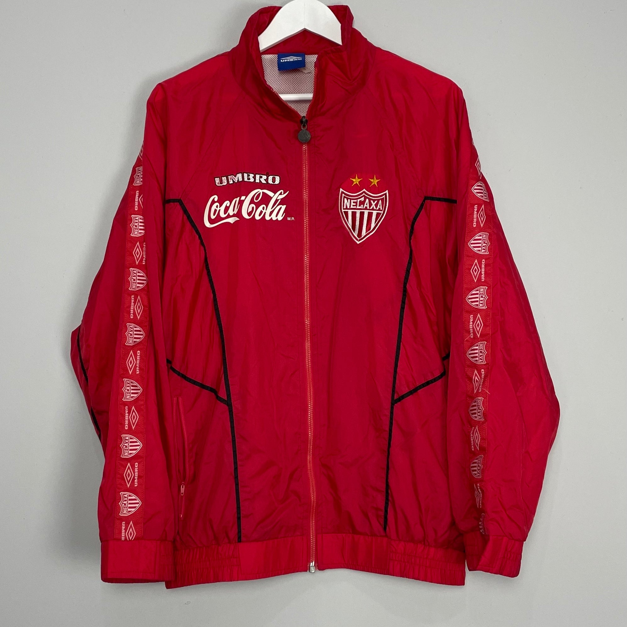 Shop 1998/99 NECAXA TRACK JACKET (XL) UMBRO, classic football shirts, vintage football shirts & retro soccer jerseys at Cult Kits