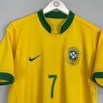 Shop 2006/08 BRAZIL ADRIANO #7 HOME SHIRT (L) NIKE, classic football shirts, vintage football shirts & retro soccer jerseys at Cult Kits