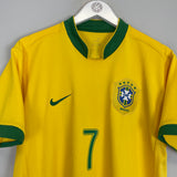 Shop 2006/08 BRAZIL ADRIANO #7 HOME SHIRT (L) NIKE, classic football shirts, vintage football shirts & retro soccer jerseys at Cult Kits